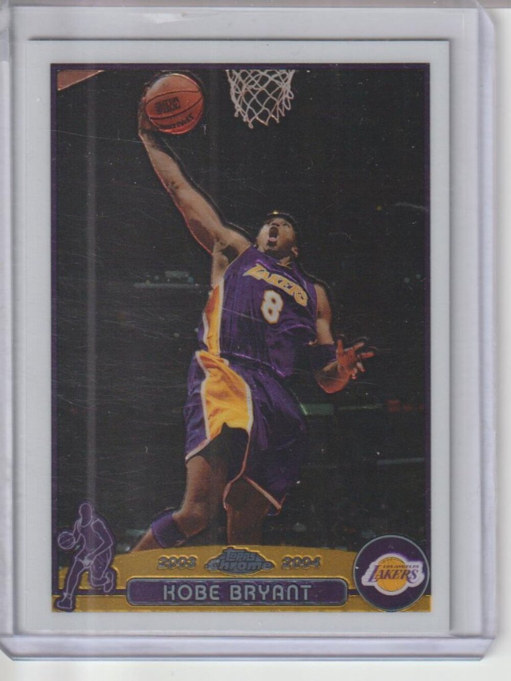 Kobe Bryant 2003-04 Topps Chrome Lakers #1 Black Mamba HOF #36
